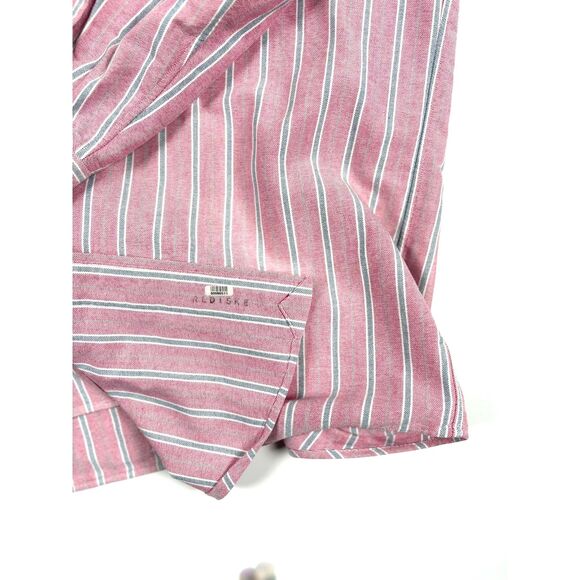 Vintage Ralph Lauren Men’s Classic Fit Button Up Shirt | Pink Blue Stripe Size M - Picture 6 of 9